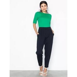 Ralph Lauren Jelani Ankle Pull On Pants Blue Green Stripe Size L NWT $110